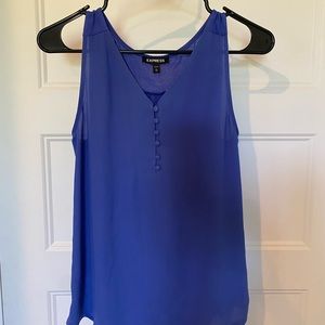 Express XS blue tank top